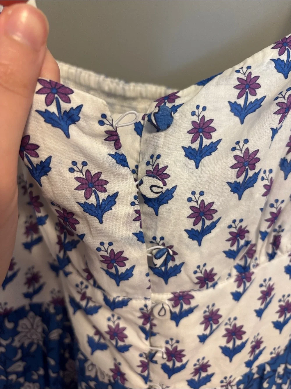 J. Crew Maxi Dress- Blue, Purple, White